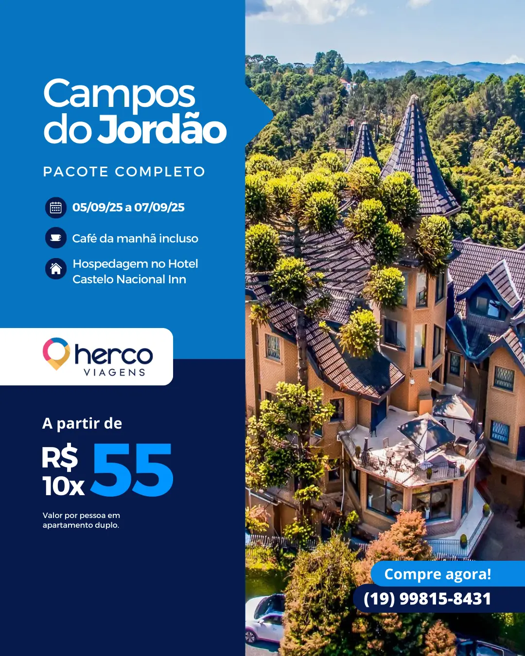 Pacote Campos do Jordão - Herco Viagens